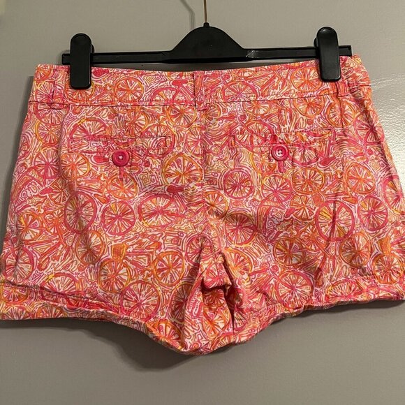 Lilly Pulitzer Women's Shorts Ten Speed Bike Print Size 6 - Picture 5 of 6